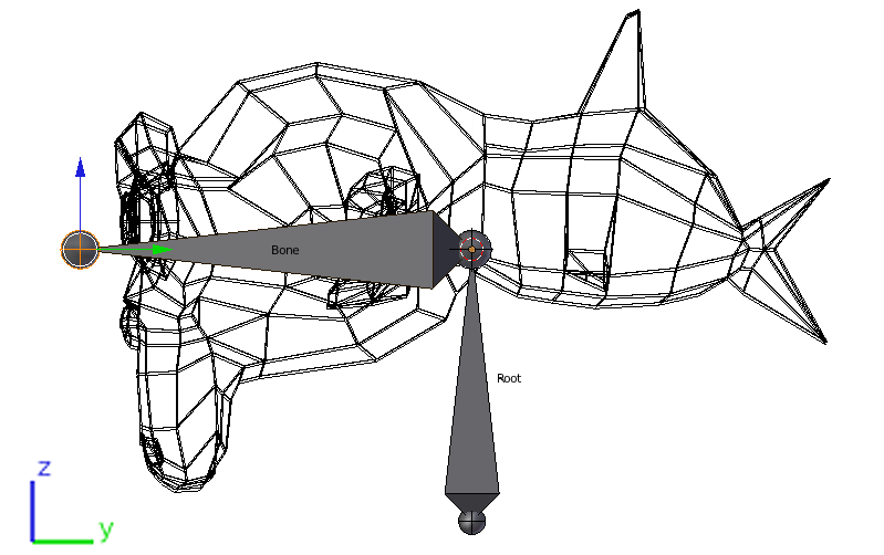 Bone editing(Blender Foundation-Art Cengage Learning)