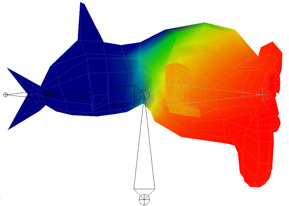 Weight painting(Blender Foundation-Art Cengage Learning)