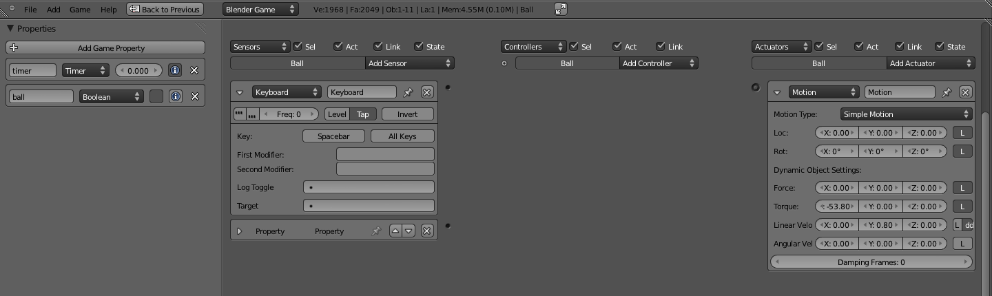 Simple bowling sample game