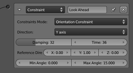 Constraint actuator – Orientation