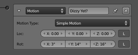 Motion actuator - Simple Motion