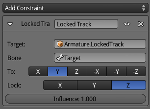 Locked Track bone constraint