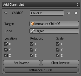 Child Of bone constraint
