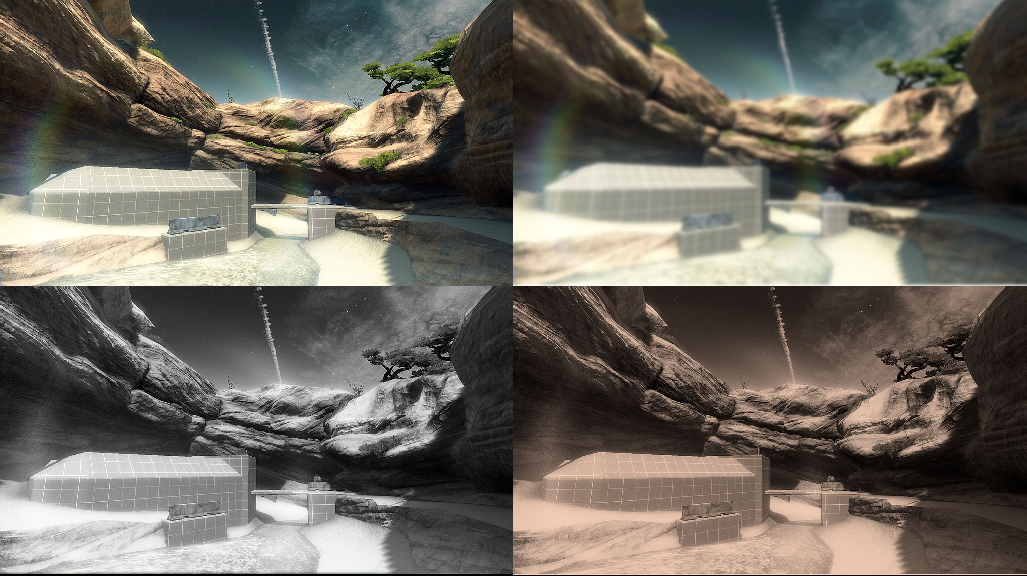 Sample Filters: Normal color, grayscale, blur, sepia